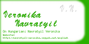 veronika navratyil business card
